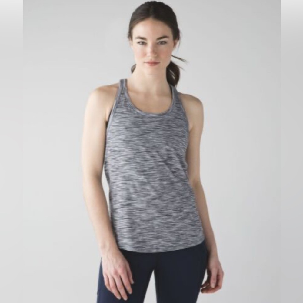 Lululemon Tank Top Open Shoulder Round Neck Blouse Top Size Medium